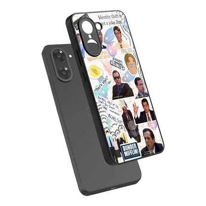 Office Mix sleek oneplus nord ce5 5g cover with tempered glass back and TPU edges