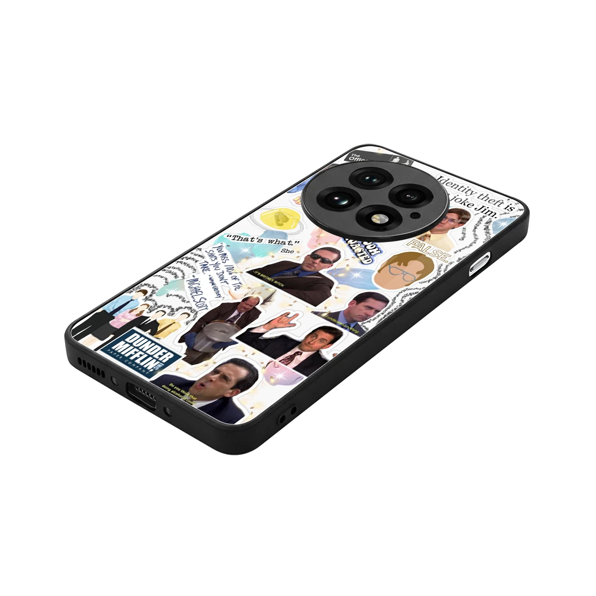 Office Mix stylish phone case for oneplus 13 | glossy glass and slim fit