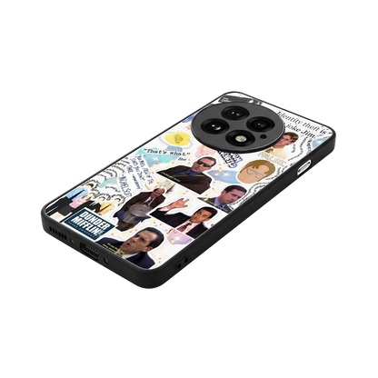 Office Mix stylish phone case for oneplus 13 | glossy glass and slim fit