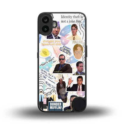 Office Mix back phone cover | glass case for cmf nothing phone 1