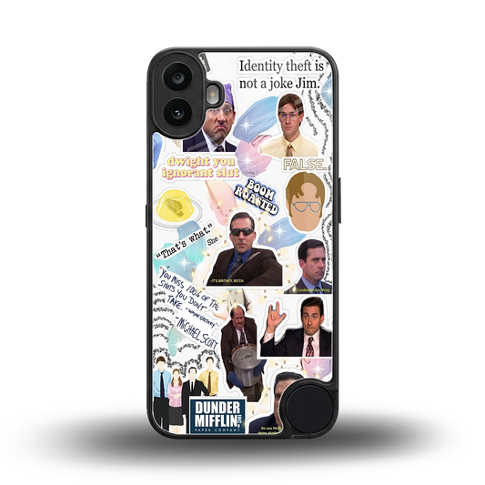 Office Mix back phone cover | glass case for cmf nothing phone 1
