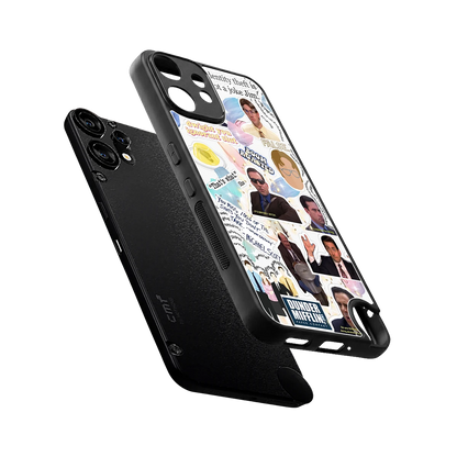 Office Mix sleek cmf nothing phone 2 pro cover with tempered glass back and TPU edges