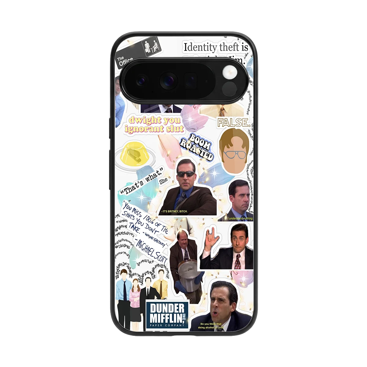 Office Mix back phone cover | glass case for google pixel 10 pro xl
