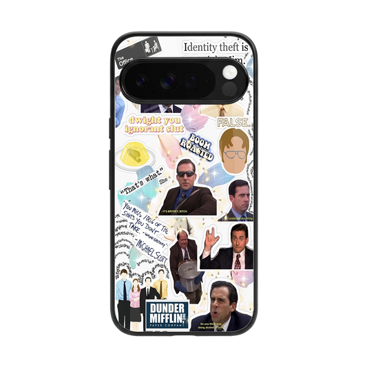 Office Mix back phone cover | glass case for google pixel 10 pro xl