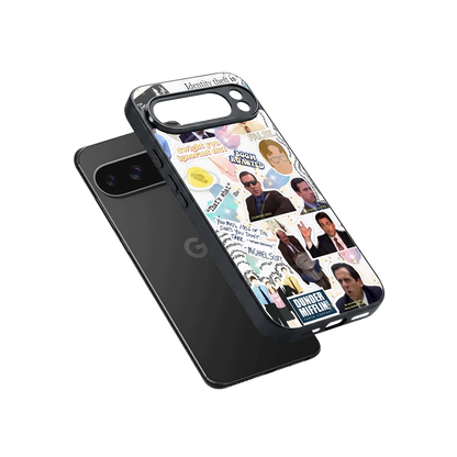 Office Mix sleek google pixel 10 pro xl cover with tempered glass back and TPU edges