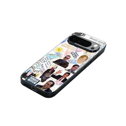 Office Mix stylish phone case for google pixel 10 pro xl | glossy glass and slim fit