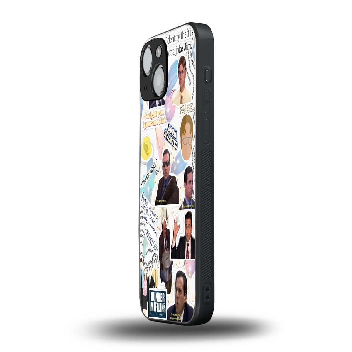 Office Mix iphone 13 mini mobile cover | shockproof glass phone case