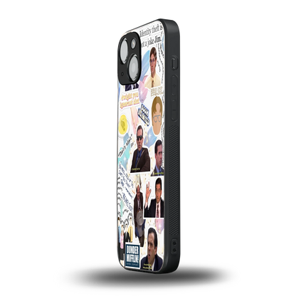 Office Mix iphone 13 mini mobile cover | shockproof glass phone case