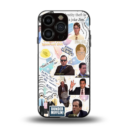 Office Mix back phone cover | glass case for iphone 13 pro