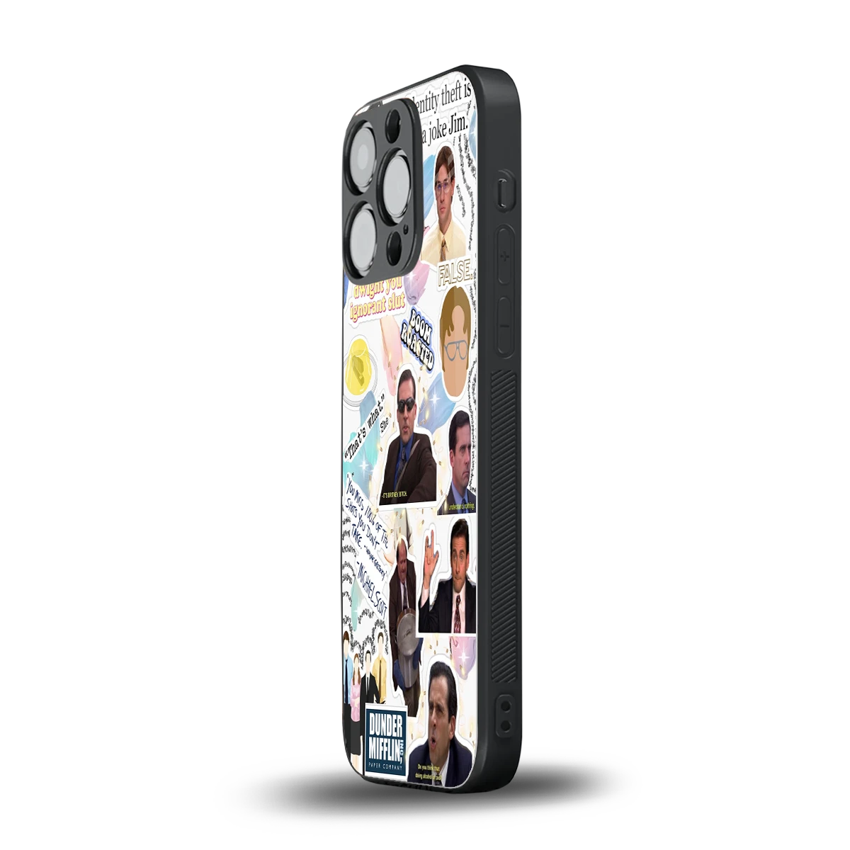 Office Mix iphone 13 pro mobile cover | shockproof glass phone case