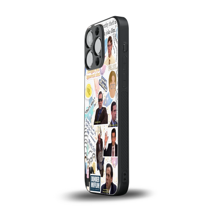Office Mix iphone 11 pro mobile cover | shockproof glass phone case