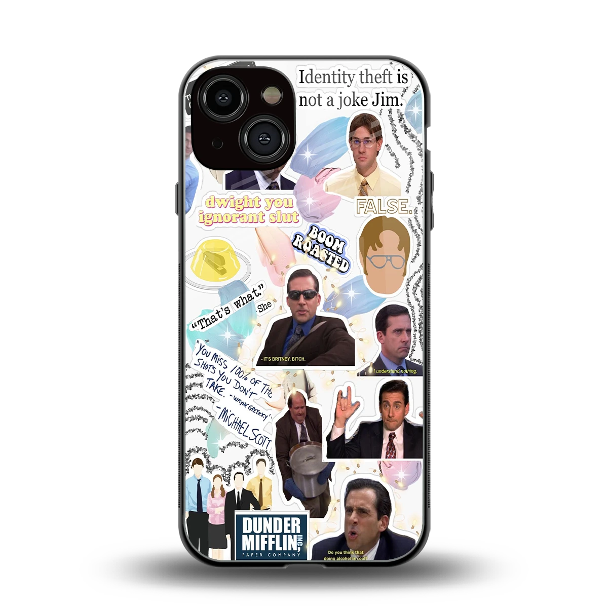 Office Mix back phone cover | glass case for iphone 14