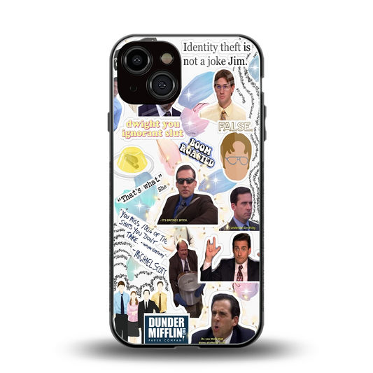 Office Mix back phone cover | glass case for iphone 14