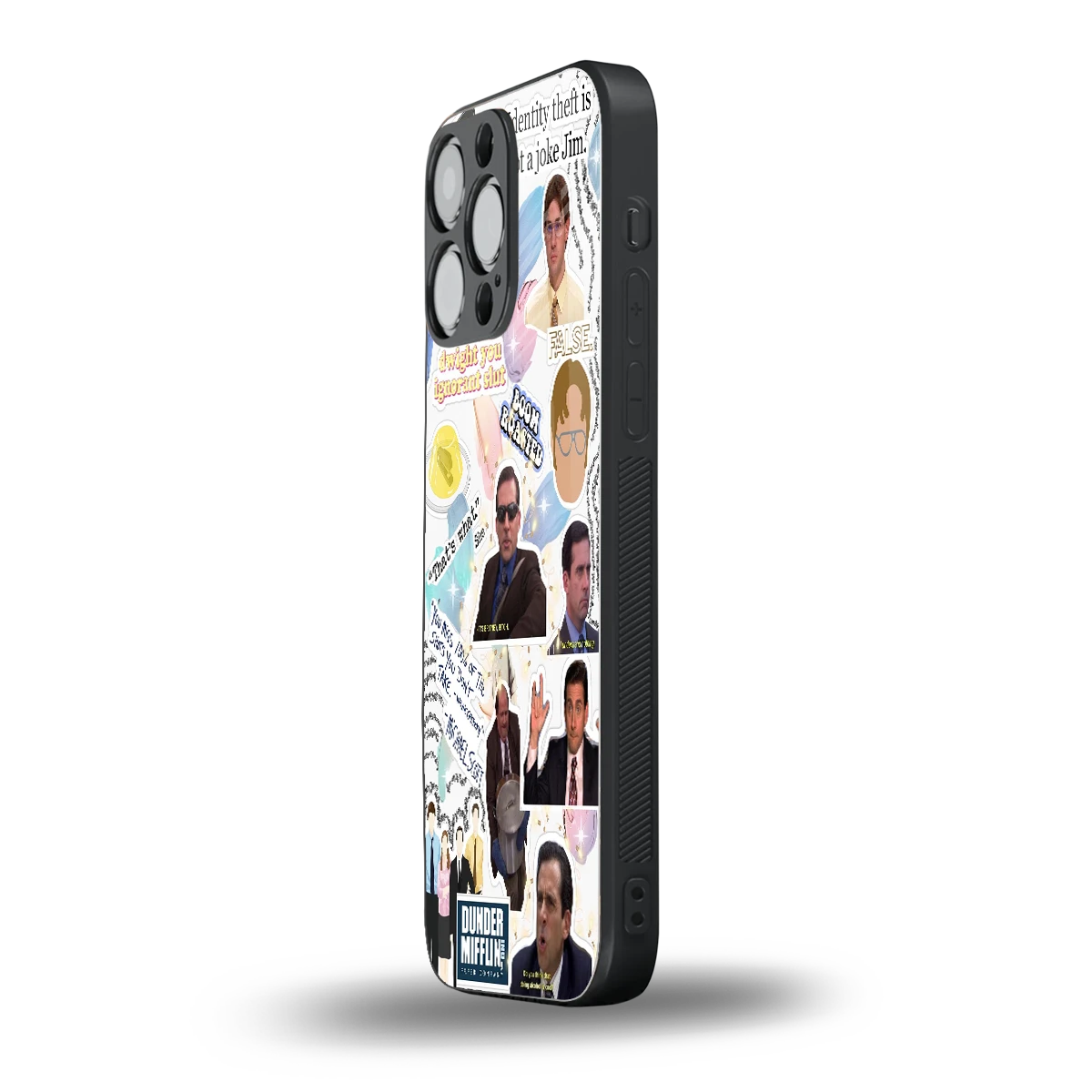 Office Mix iphone 15 pro max mobile cover | shockproof glass phone case
