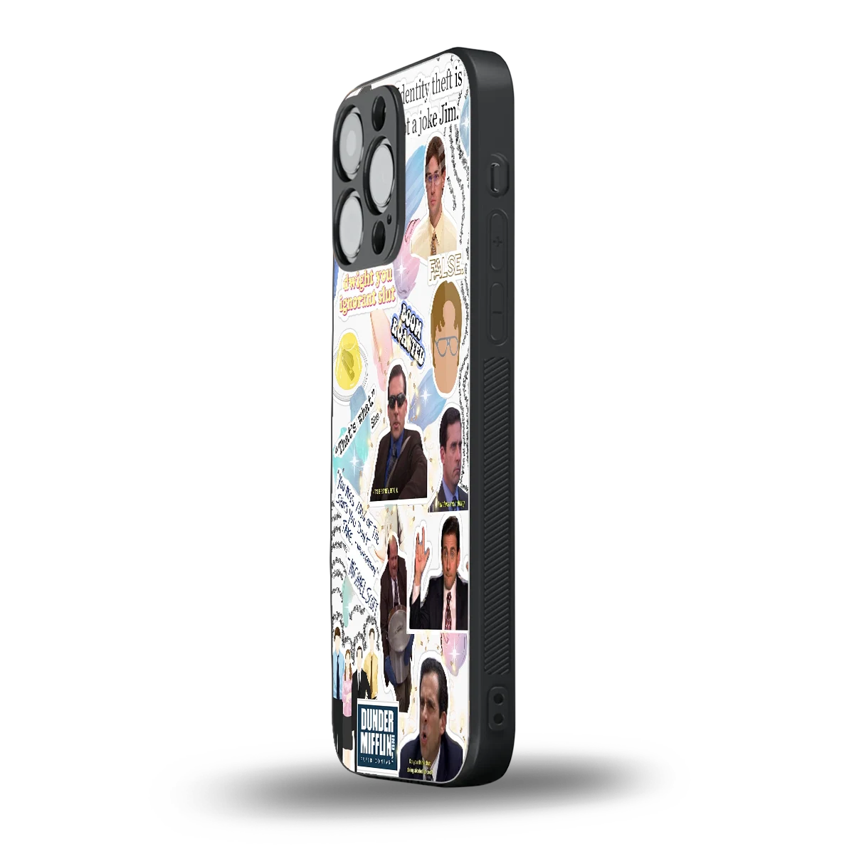 Office Mix iphone 16 pro max mobile cover | shockproof glass phone case