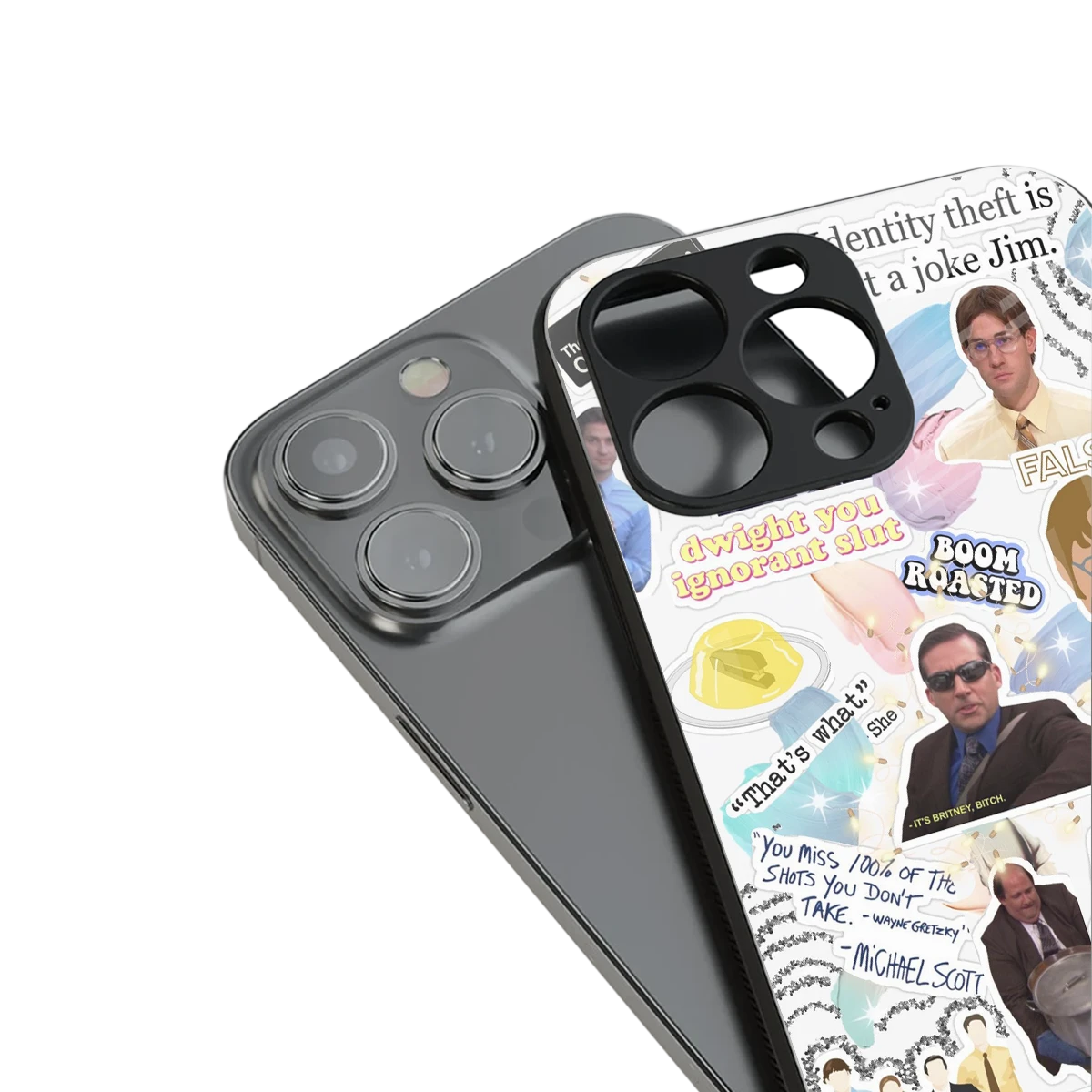 Office Mix stylish phone case for iphone 14 | glossy glass and slim fit