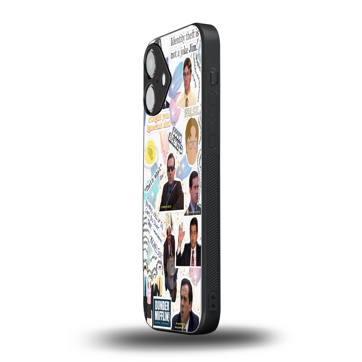 Office Mix iPhone 16 mobile cover | shockproof glass phone case