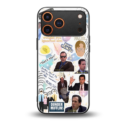 Office Mix back phone cover | glass case for iphone 17 pro max