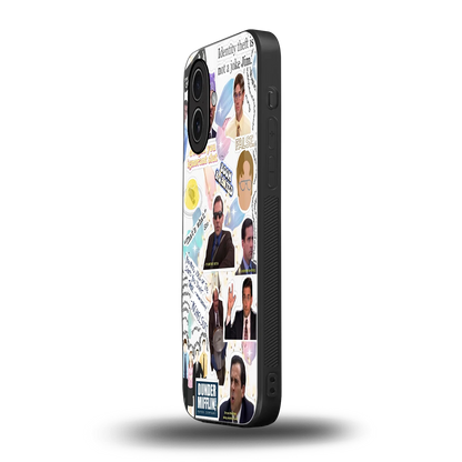 Office Mix iphone 17 mobile cover | shockproof glass phone case