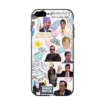 Office Mix back phone cover | glass case for iphone 8 plus