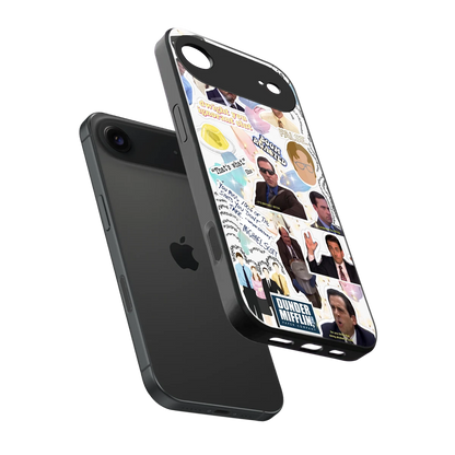 Office Mix sleek iphone air cover with tempered glass back and TPU edges