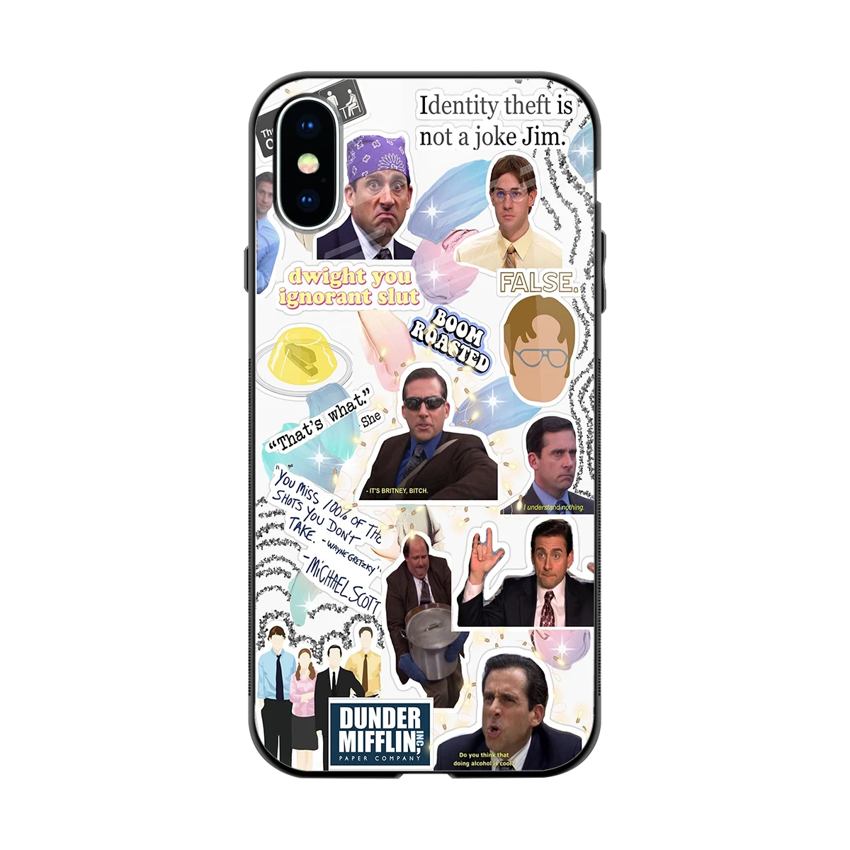Office Mix back phone cover | glass case for iphone x