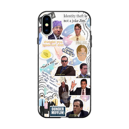 Office Mix back phone cover | glass case for iphone x