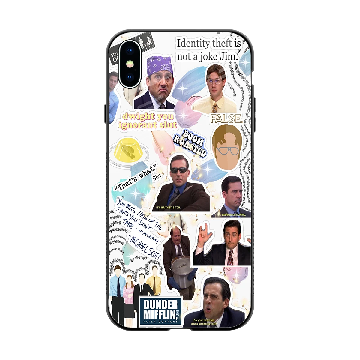 Office Mix back phone cover | glass case for iphone xs max