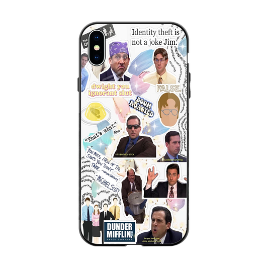 Office Mix back phone cover | glass case for iphone xs max