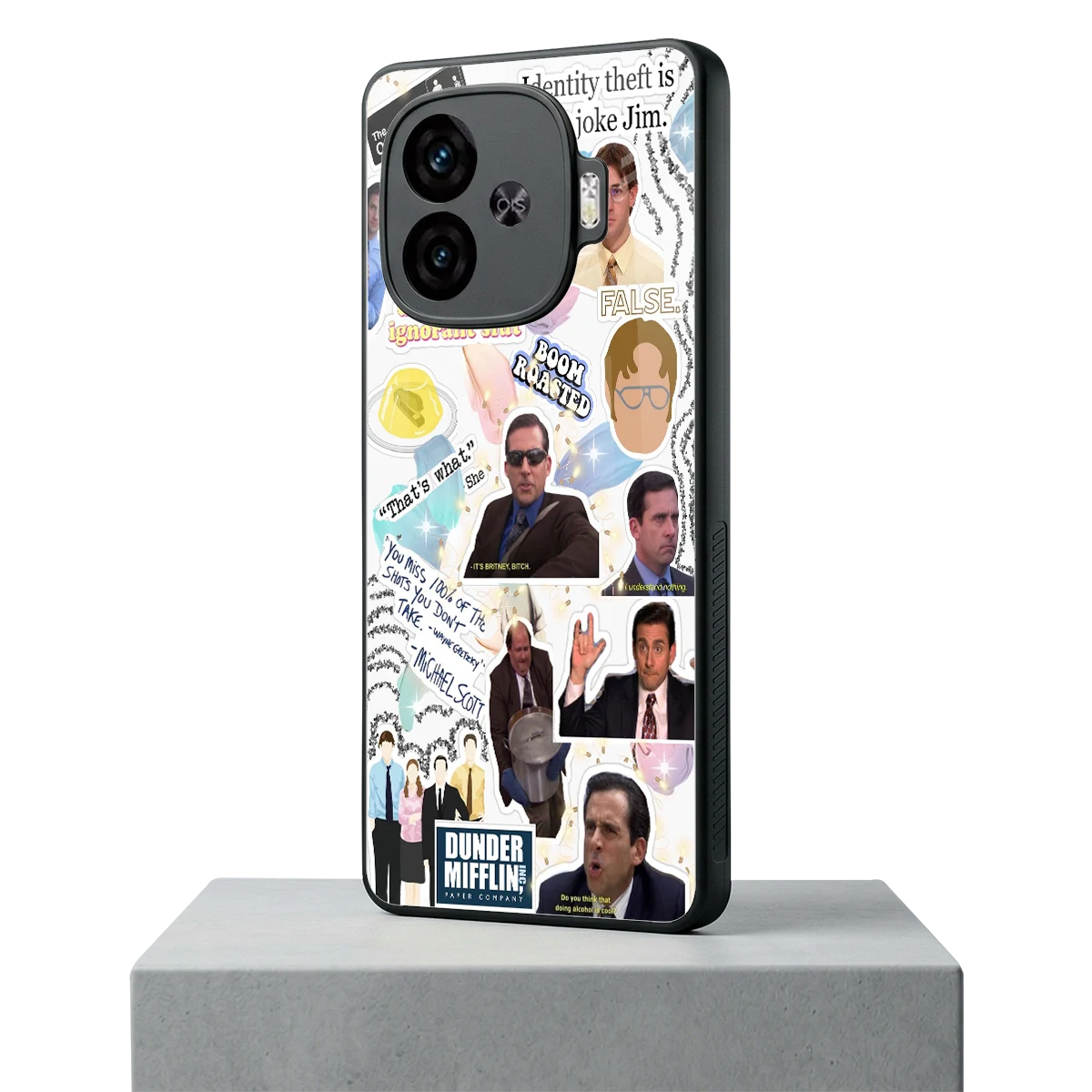 Office Mix iqoo neo 10r 5g mobile cover | shockproof glass phone case