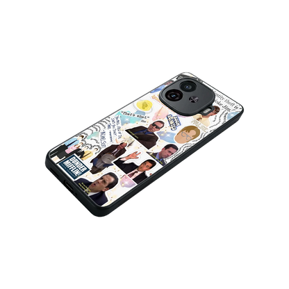 Office Mix stylish phone case for iqoo neo 10r 5g | glossy glass and slim fit