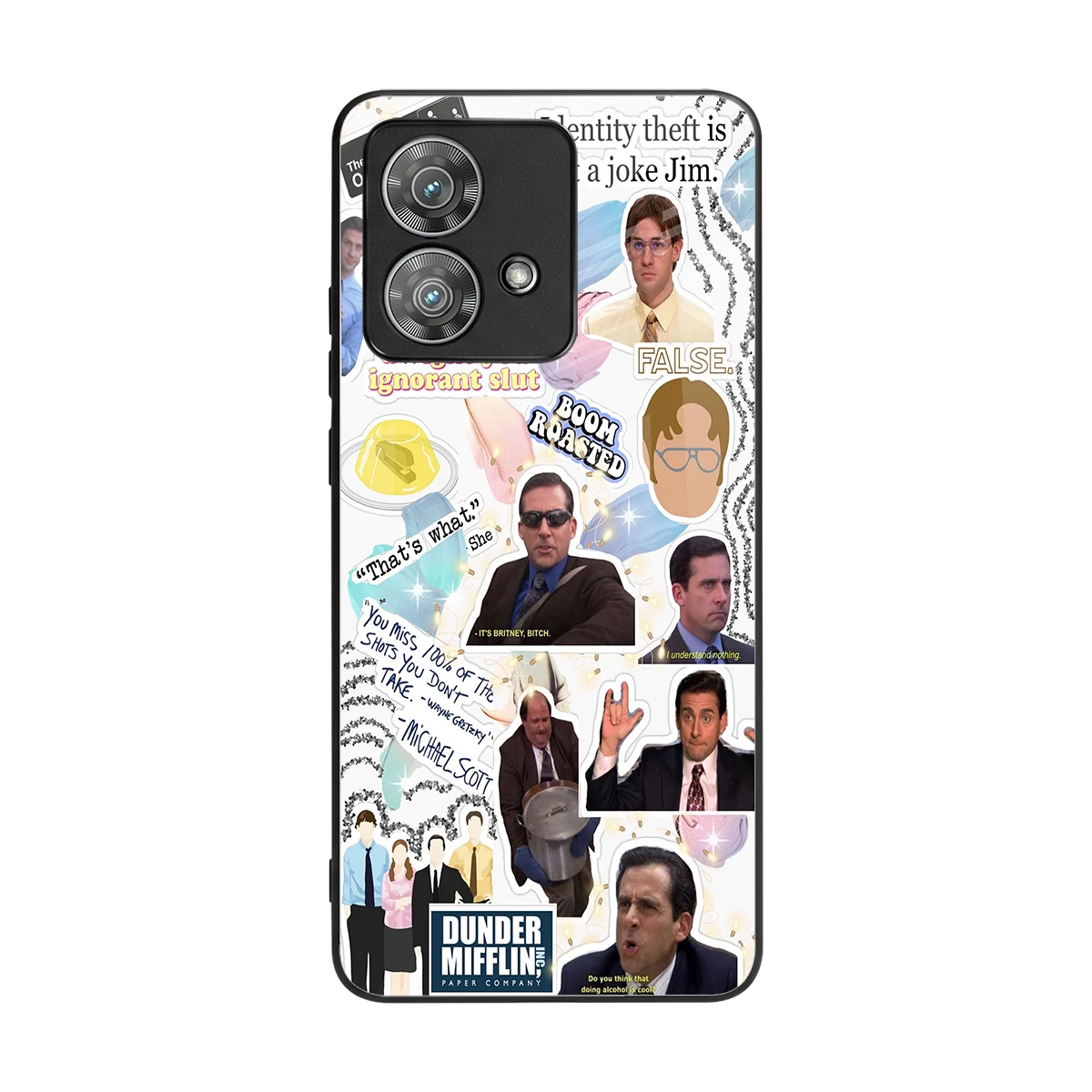 Office Mix back phone cover | glass case for motorola edge 40 neo 5g