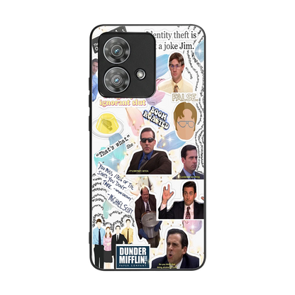 Office Mix back phone cover | glass case for motorola edge 40 neo 5g