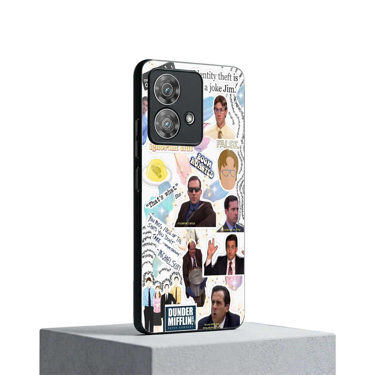 Office Mix motorola edge 40 neo 5g mobile cover | shockproof glass phone case