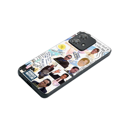 Office Mix stylish phone case for motorola edge 40 neo 5g | glossy glass and slim fit