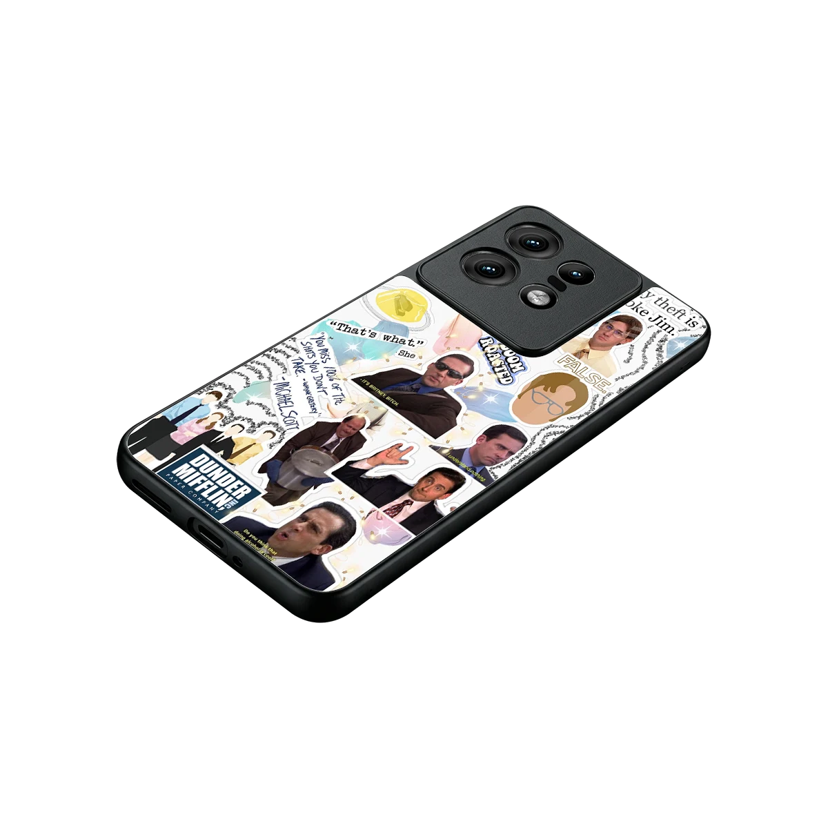 Office Mix stylish phone case for motorola edge 50 pro | glossy glass and slim fit