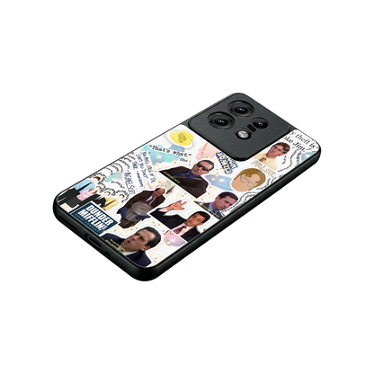Office Mix stylish phone case for motorola edge 50 pro | glossy glass and slim fit