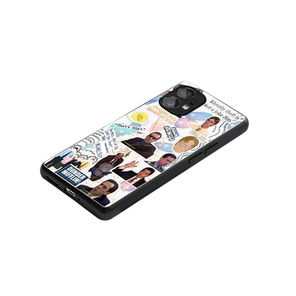 Office Mix stylish phone case for nothing phone 1 | glossy glass and slim fit