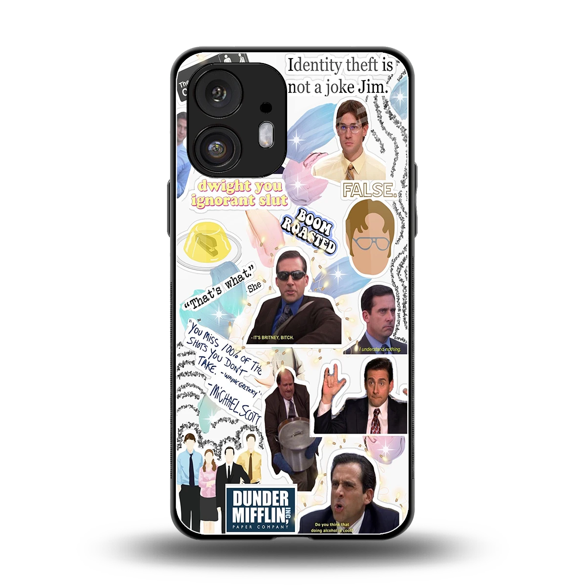 Office Mix back phone cover | glass case for nothing phone 2