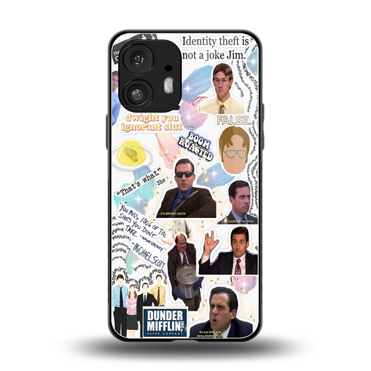 Office Mix back phone cover | glass case for nothing phone 2