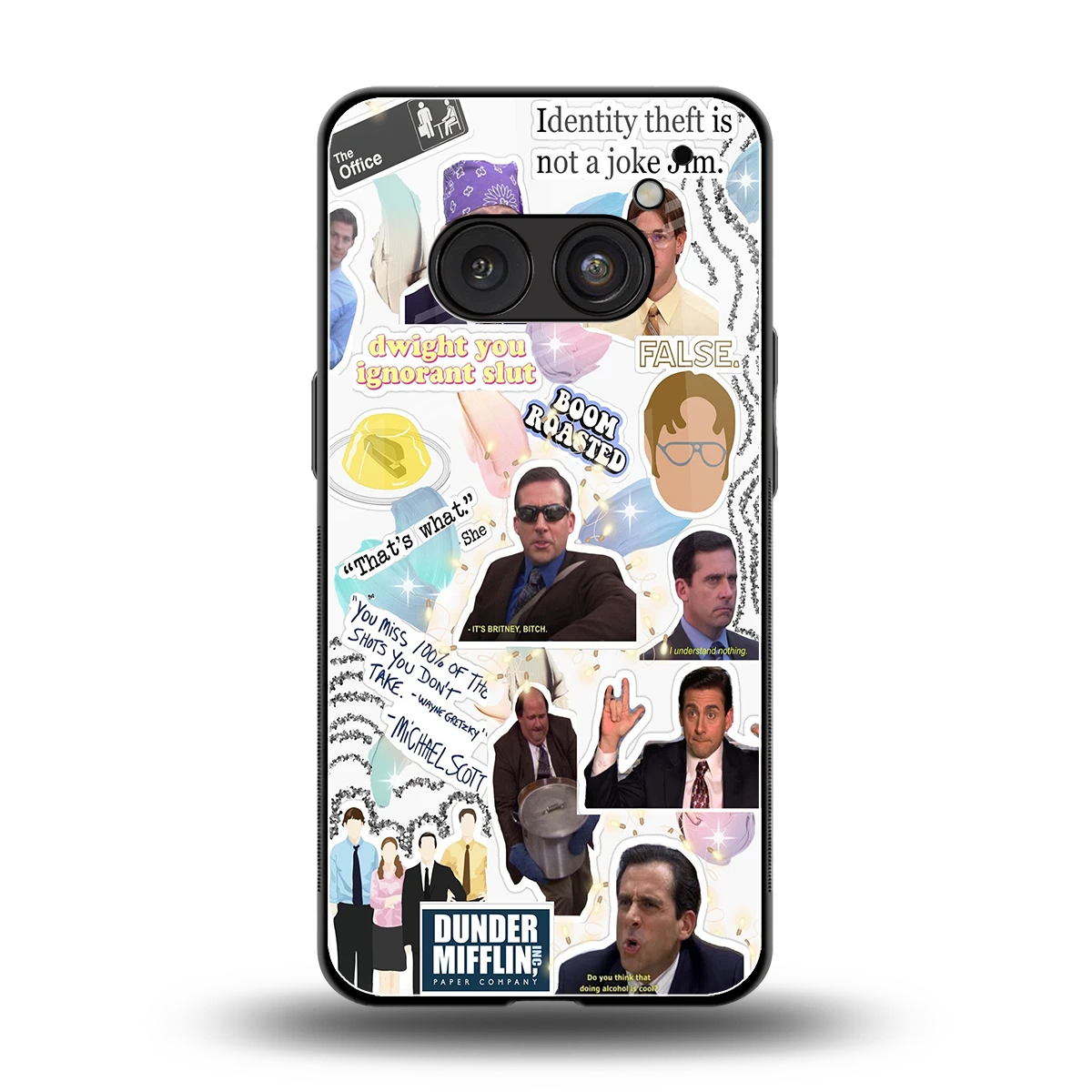 Office Mix back phone cover | glass case for nothing phone 2a
