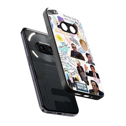 Office Mix sleek nothing phone 2a cover with tempered glass back and TPU edges