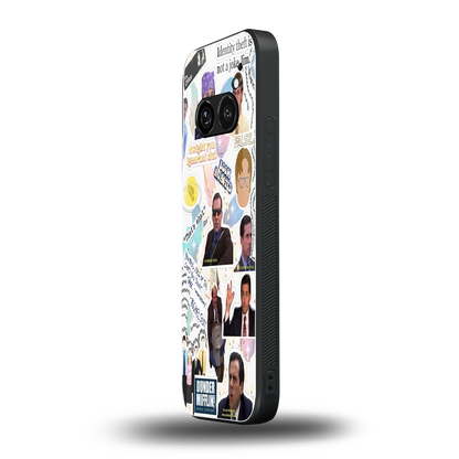 Office Mix nothing phone 2a mobile cover | shockproof glass phone case
