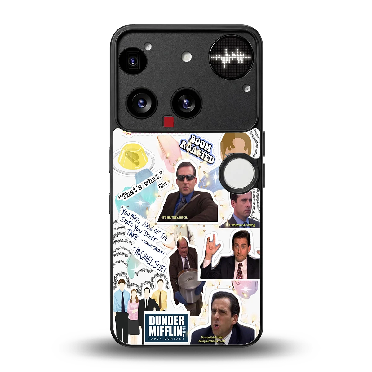 Office Mix back phone cover | glass case for nothing phone 3