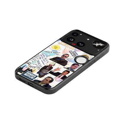 Office Mix stylish phone case for nothing phone 3 | glossy glass and slim fit