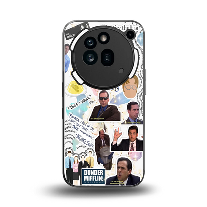 Office Mix back phone cover | glass case for nothing phone 3a pro