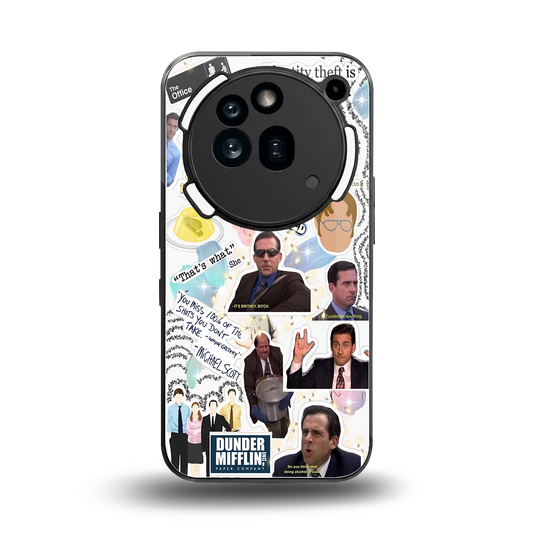 Office Mix back phone cover | glass case for nothing phone 3a pro