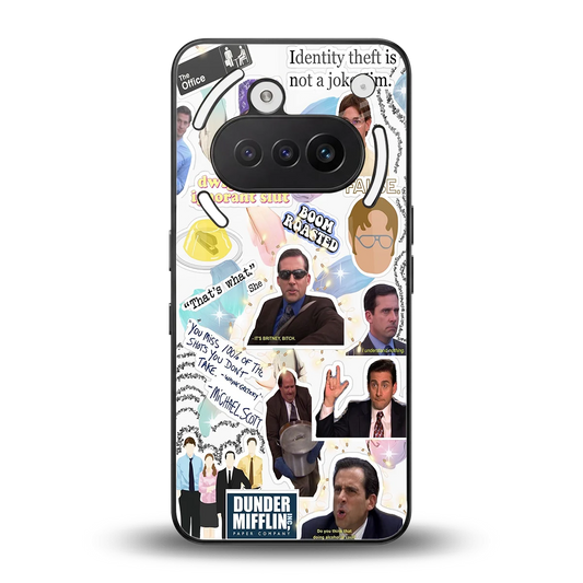 Office Mix back phone cover | glass case for nothing phone 3a