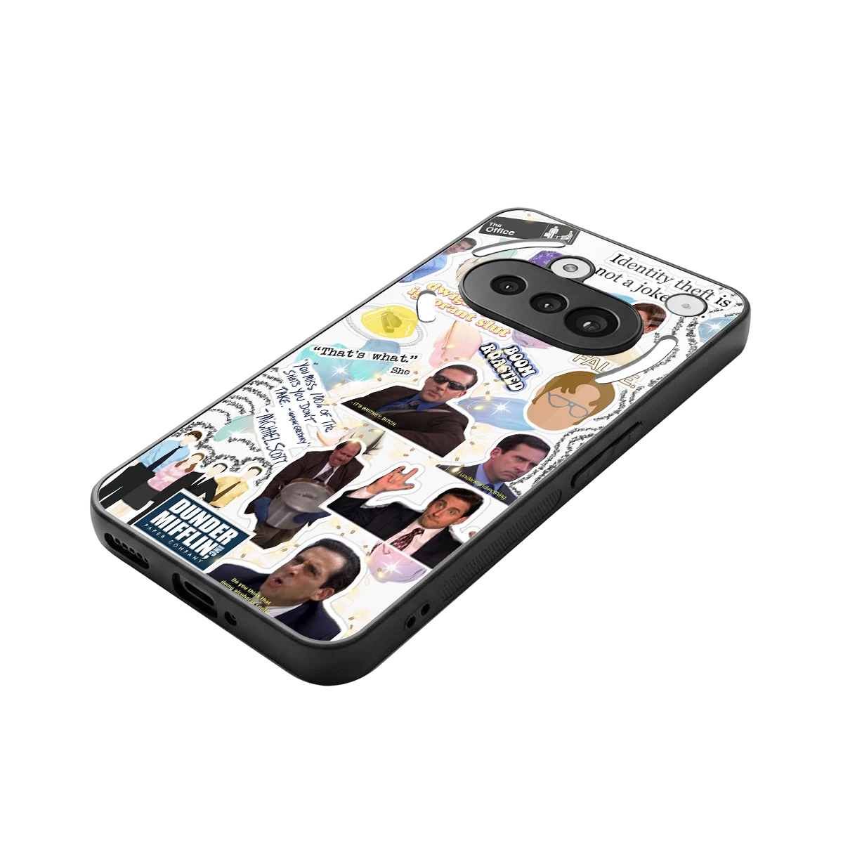 Office Mix stylish phone case for nothing phone 3a | glossy glass and slim fit