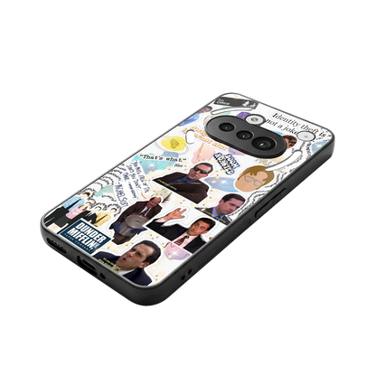 Office Mix stylish phone case for nothing phone 3a | glossy glass and slim fit